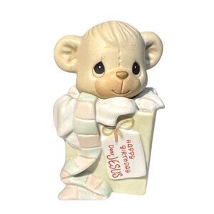 Precious Moments Figurine Happy Birthday Dear Jesus 1990 Samuel J Butcher Enesco